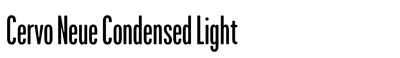 Cervo Neue Condensed Light